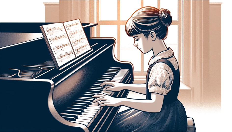 ピアノの習い事　女の子
